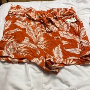 Belted Paperbag Shorts